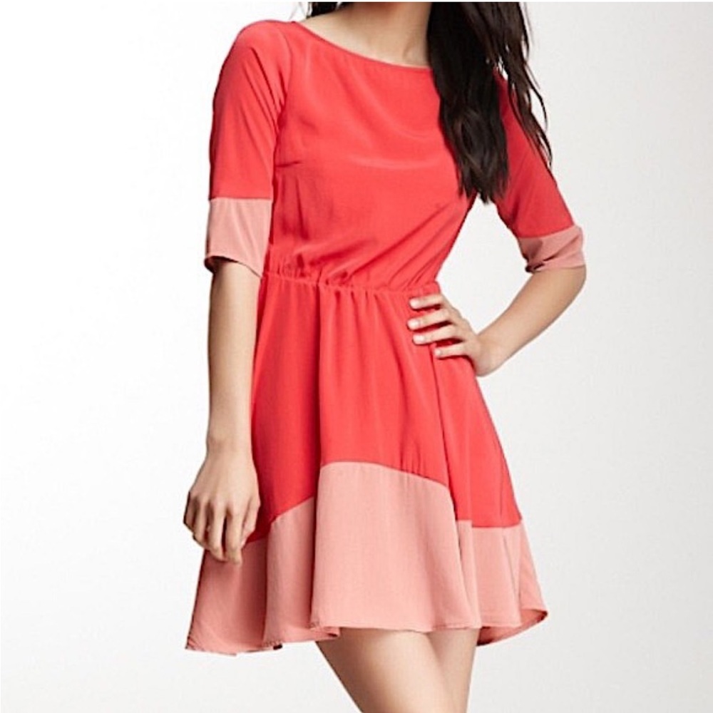 BB Dakota Coralie Color blocked open back dress